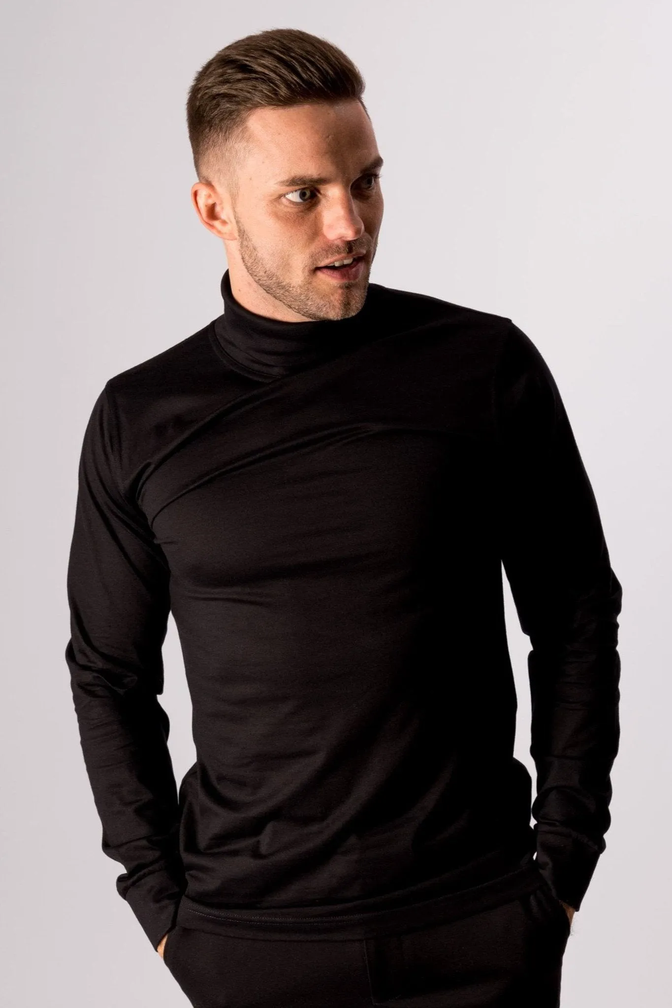 Rollneck jumper - Black
