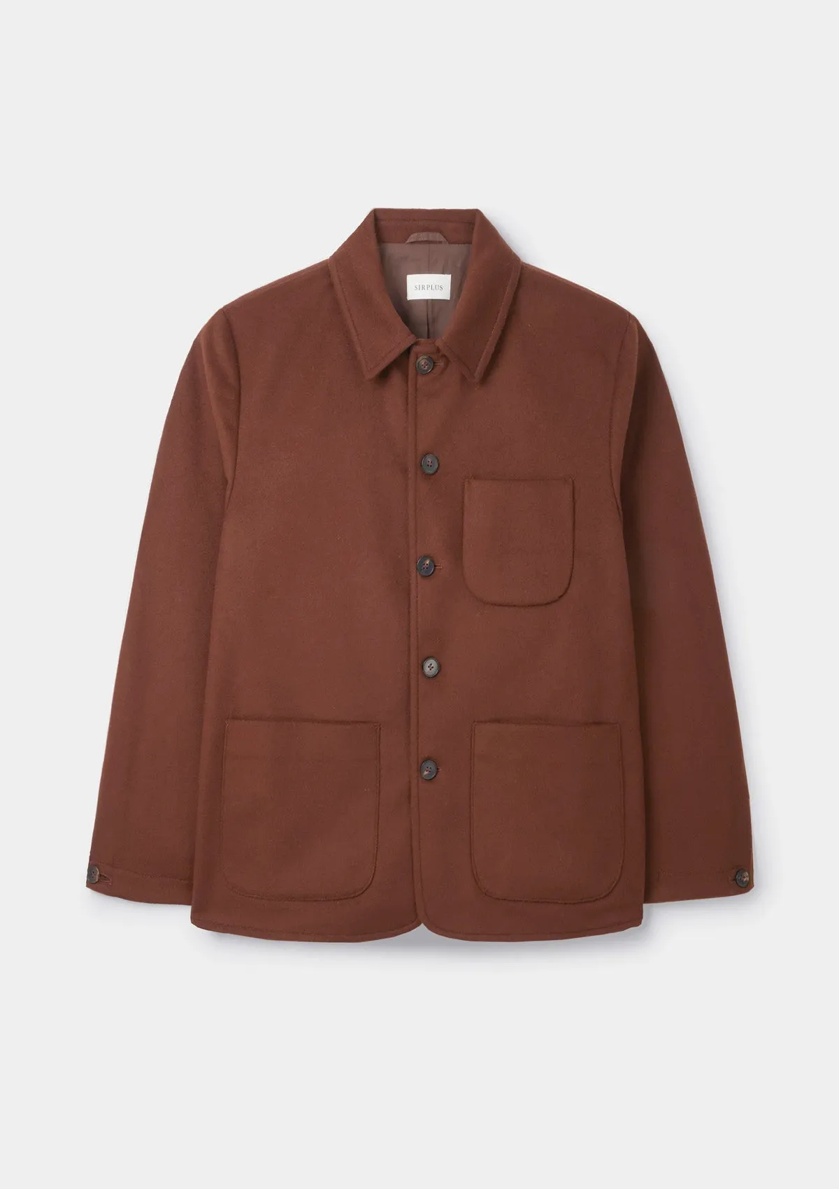 Rust Boiled Wool Chore Jacket
