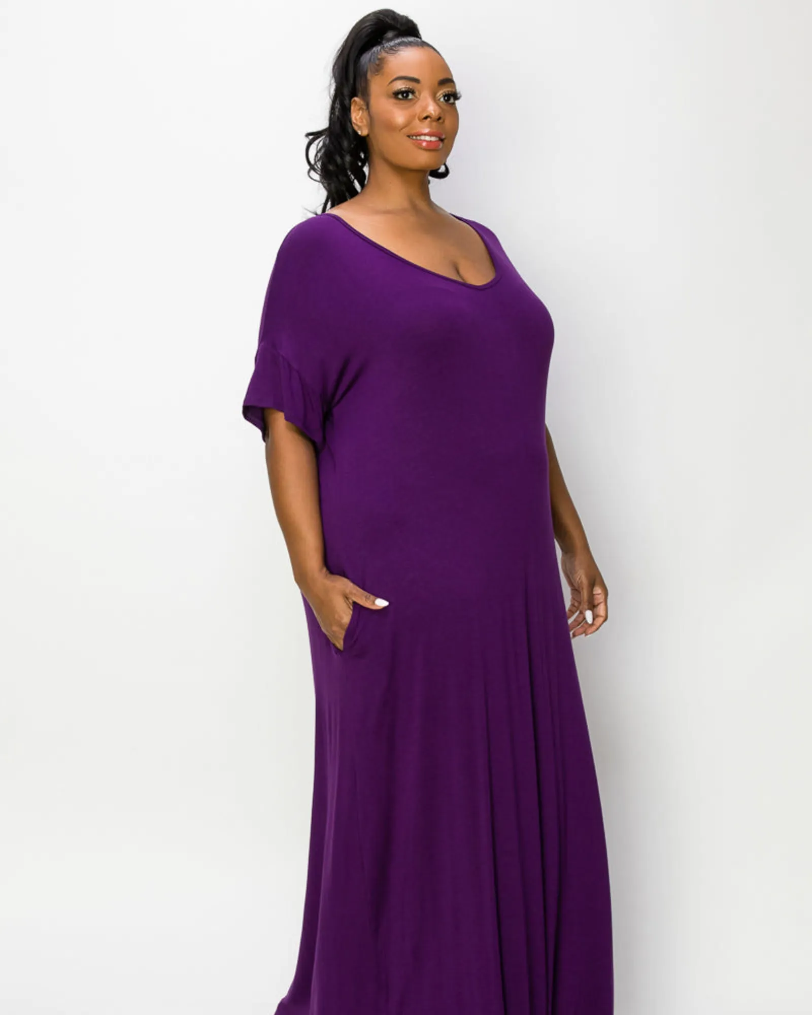 Scarlett Maxi Dress | Eggplant