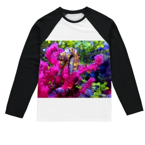 Seahorse Sublimation Baseball Long Sleeve T-Shirt