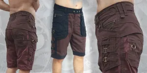 Sherlock Shorts - men's apocalyptic urban festival tribal wear