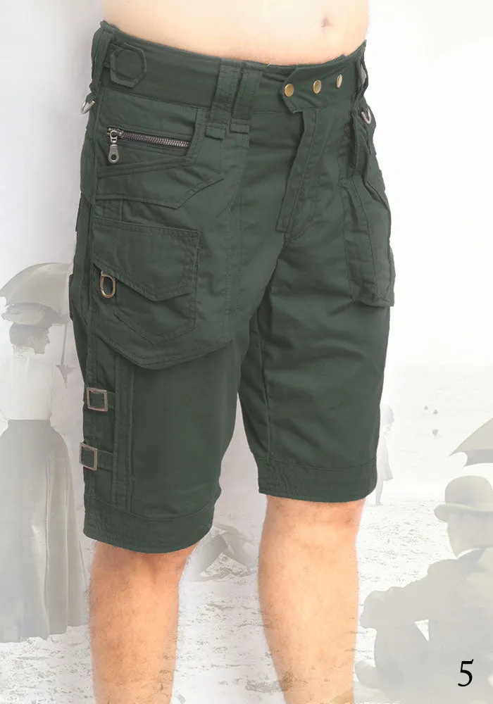 Sherlock Shorts - men's apocalyptic urban festival tribal wear