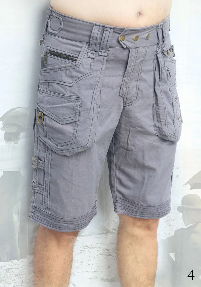 Sherlock Shorts - men's apocalyptic urban festival tribal wear