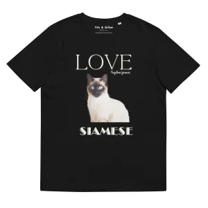 Siamese Cat, sustainable t-shirt,