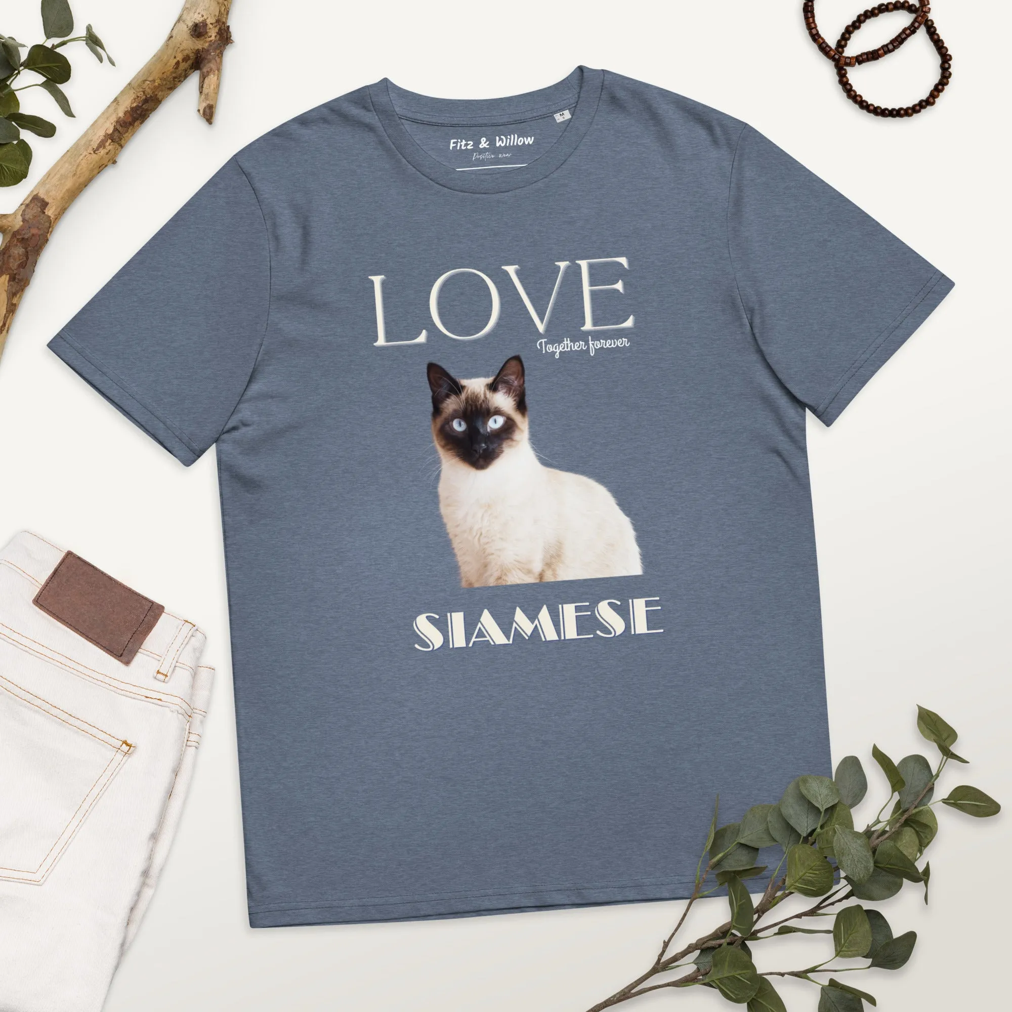 Siamese Cat, sustainable t-shirt,