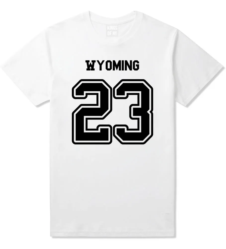 Sport Style Wyoming 23 Team State Jersey Mens T-Shirt