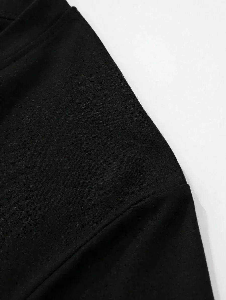 SXV '1987’ Printed Aesthetic Drop Shoulder Long sleeves Oversized Baggy T-shirt