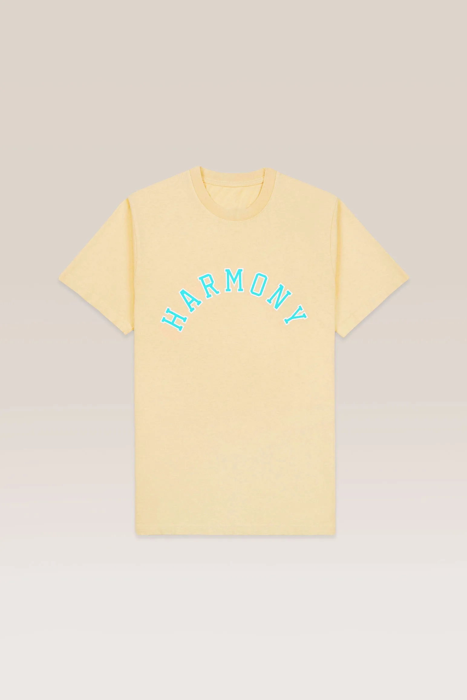 T-Shirt Varsity - Light Yellow - Cotton Jersey