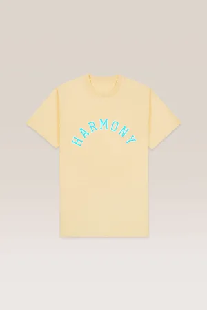 T-Shirt Varsity - Light Yellow - Cotton Jersey