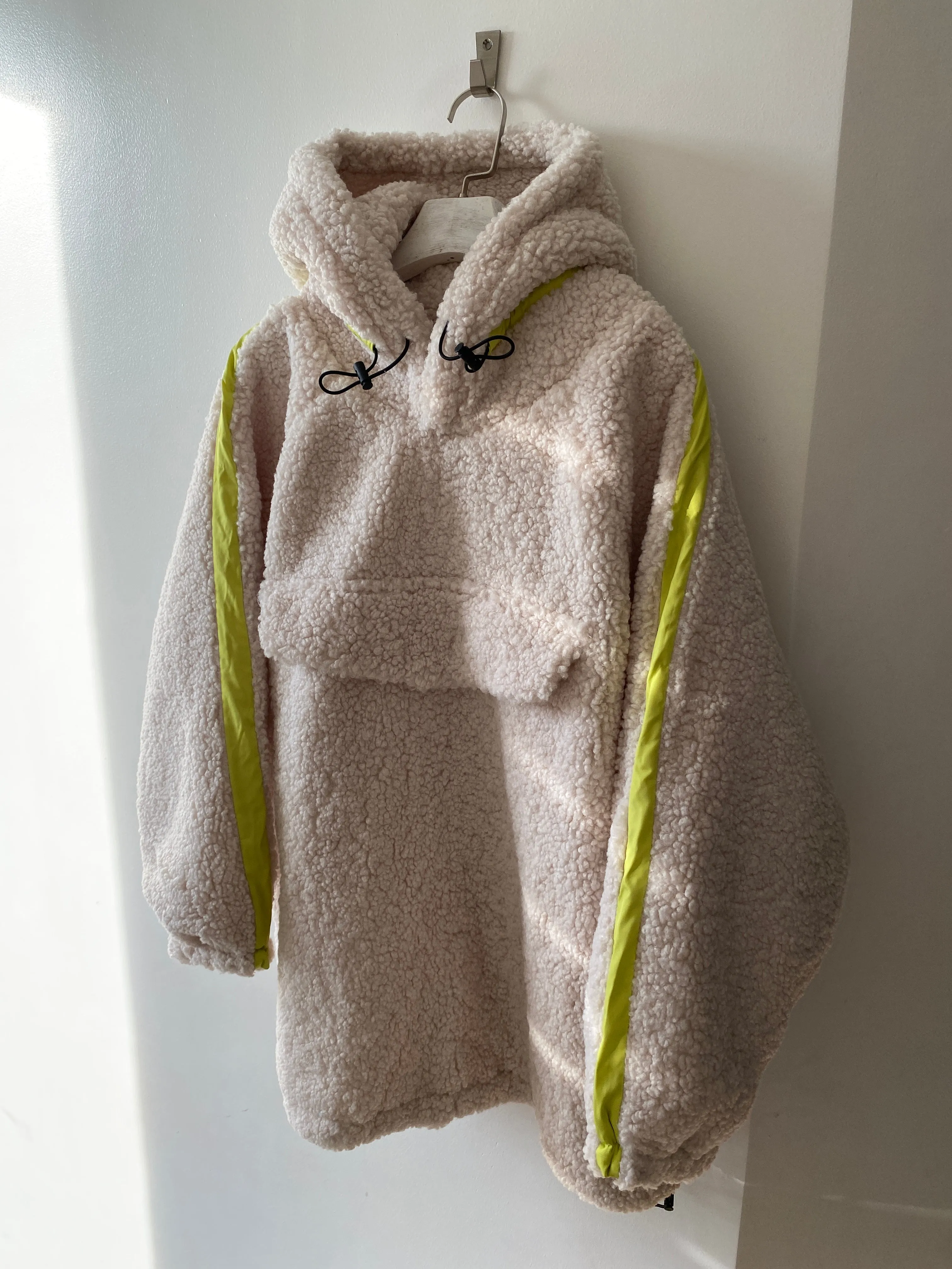 Teddy Hoodie Jacket - Cream