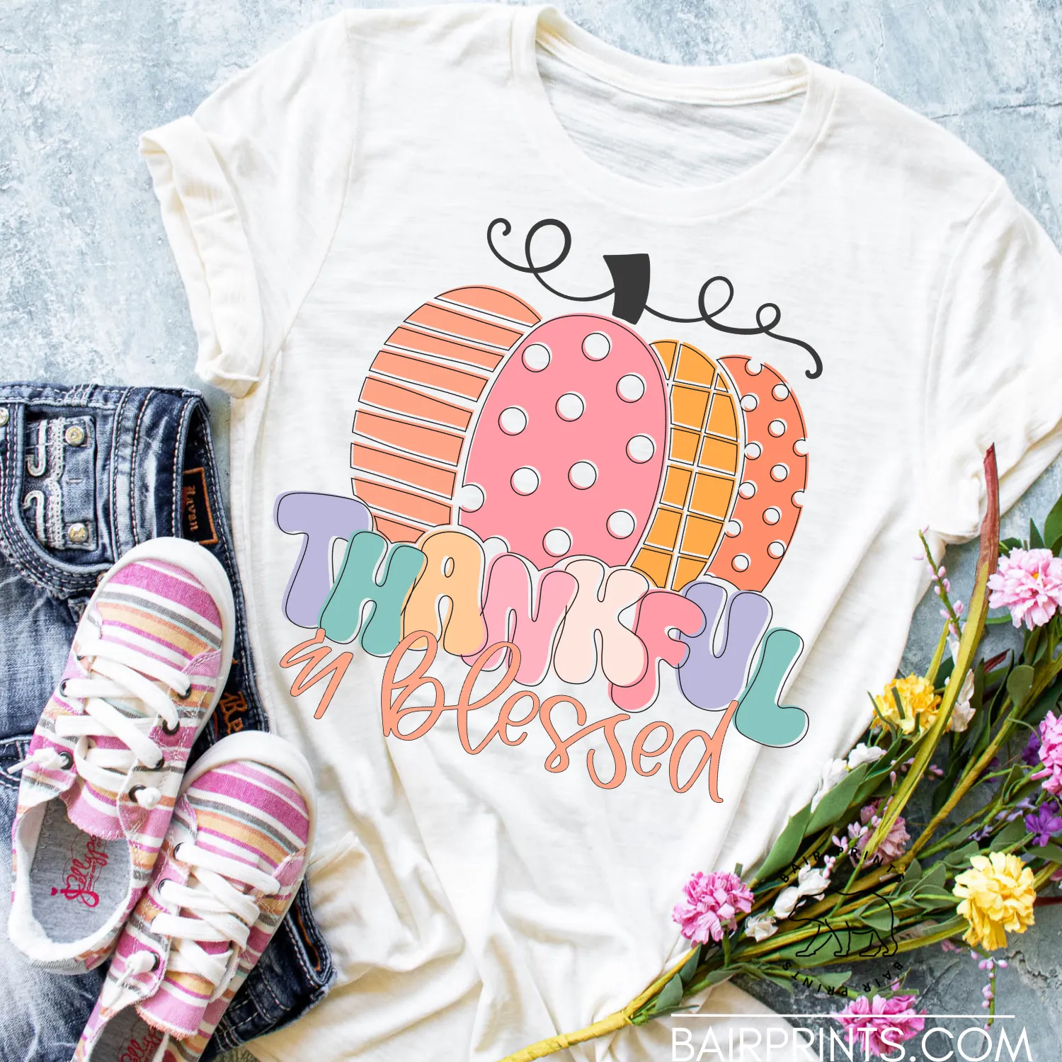 Thankful Blessed Pumpkin Tee