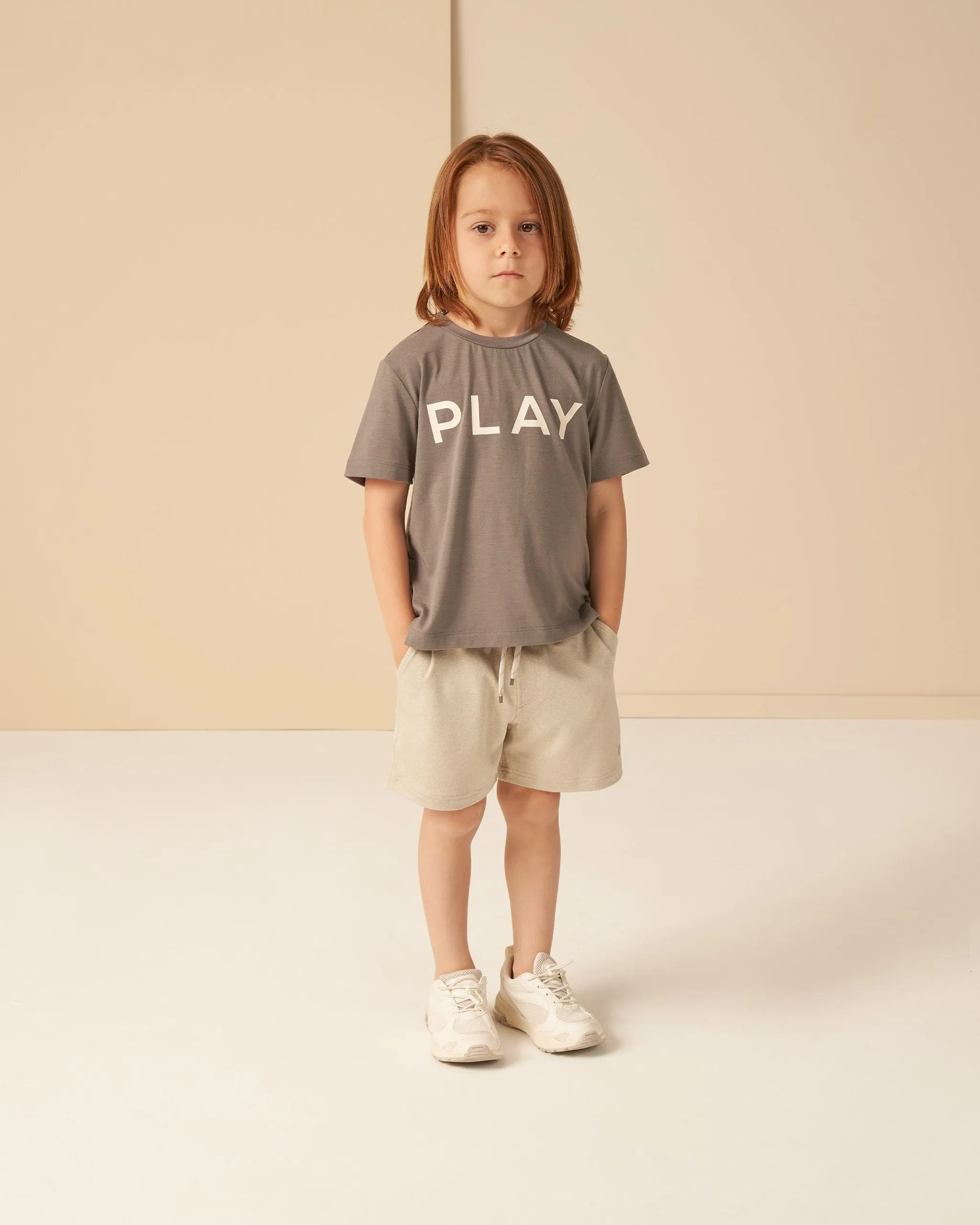 The Cove PLAY Essential Tee by Rylee   Cru - Grey - KIDS