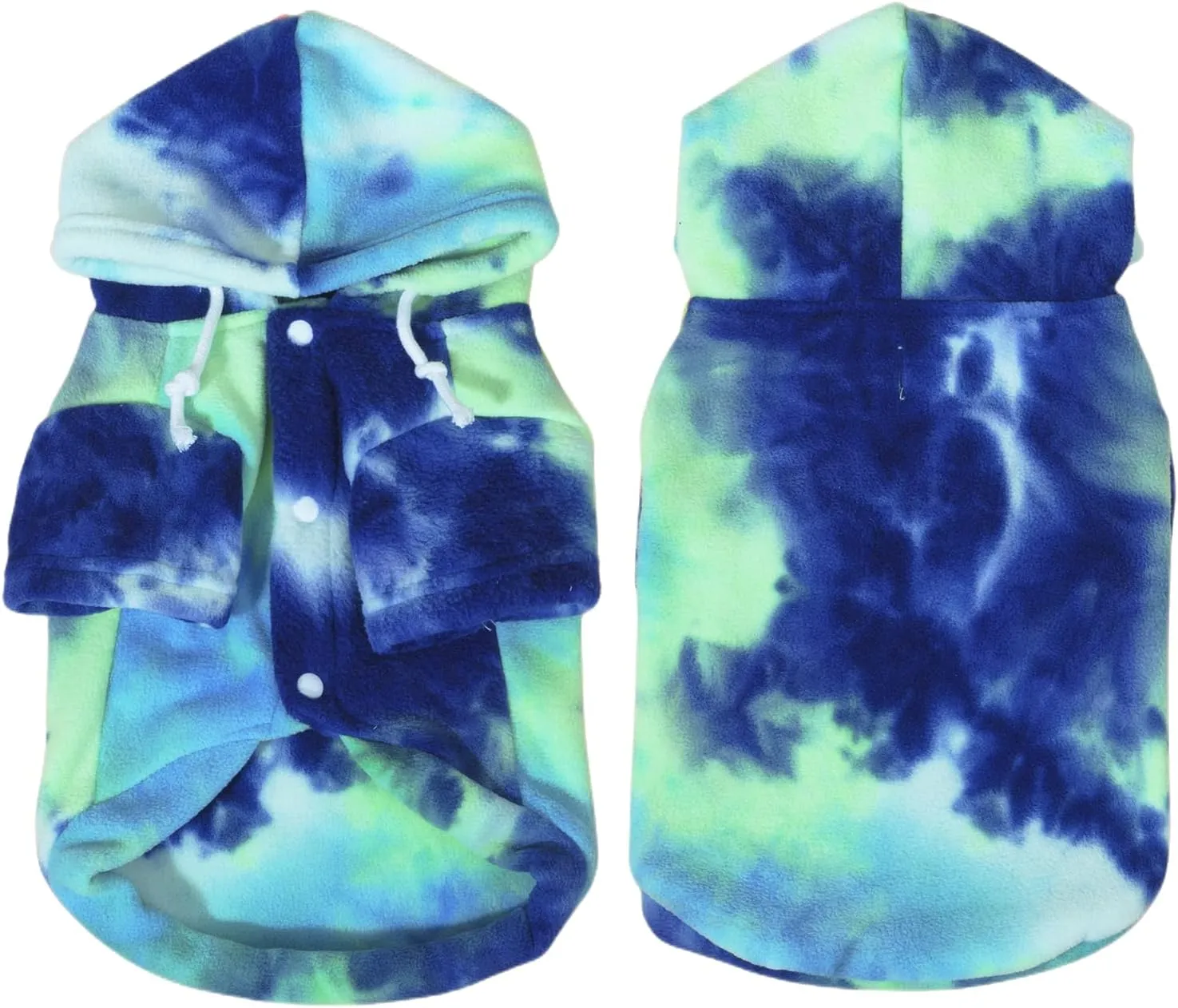 Tie Dye Dog Clothes Hoodie, Pet Winter Coat, Puppy Sweatshirts for Small Dogs Boy Girl