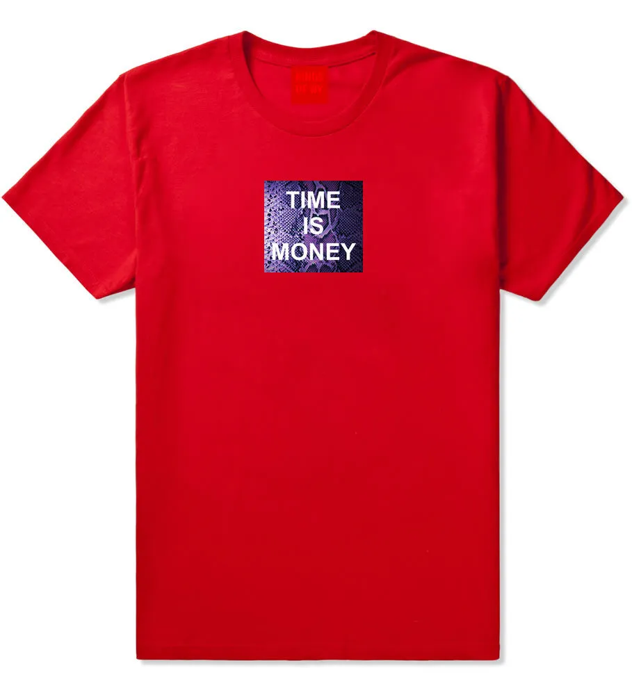 Time Is Money Snakesin Print T-Shirt