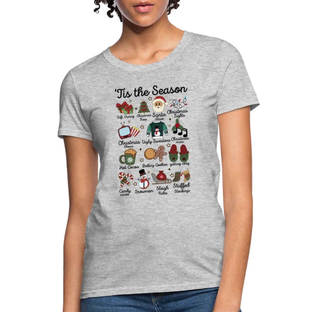 Tis The Season (Christmas) Women's Contoured T-Shirt