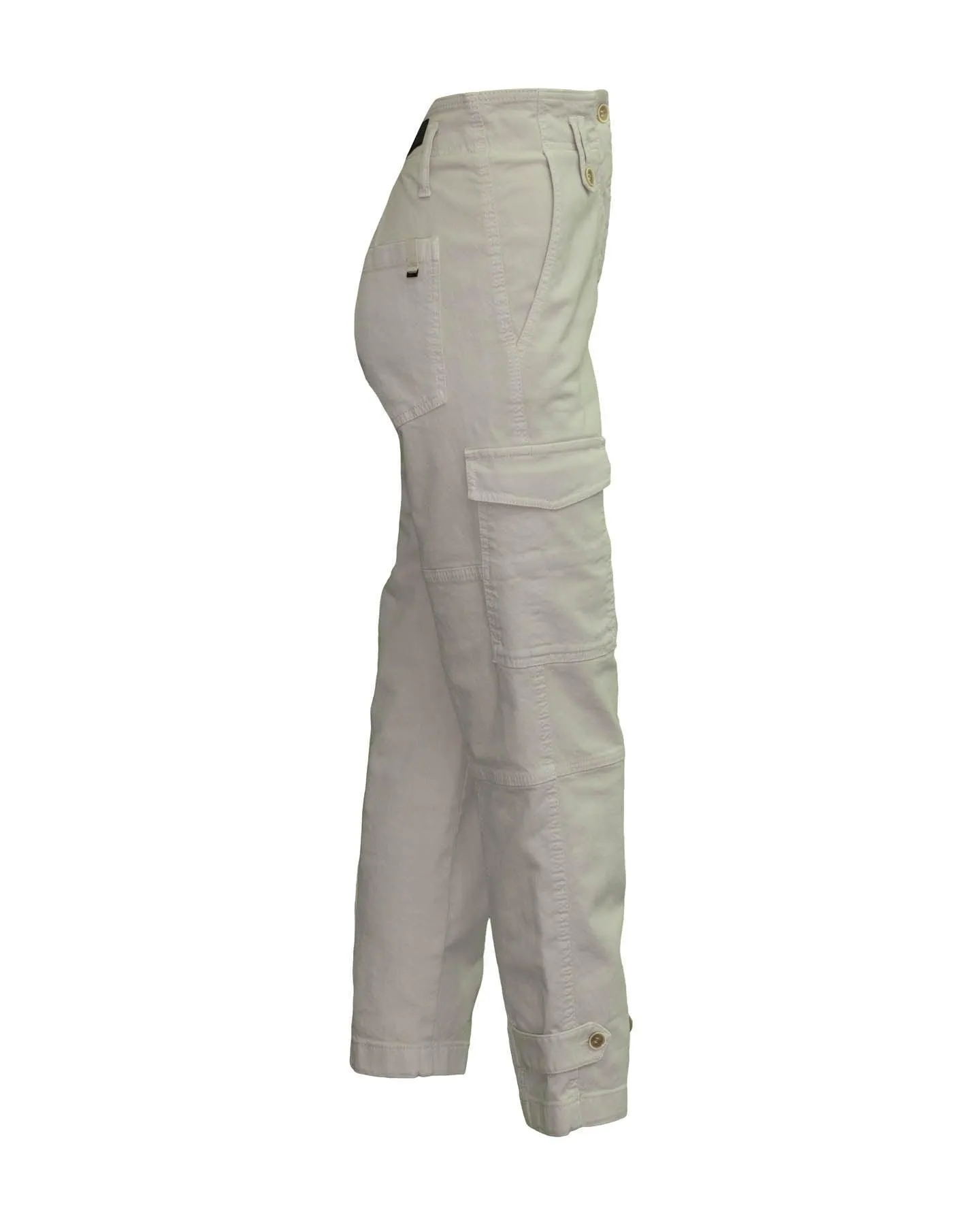 Twill Cargo Ankle Pants