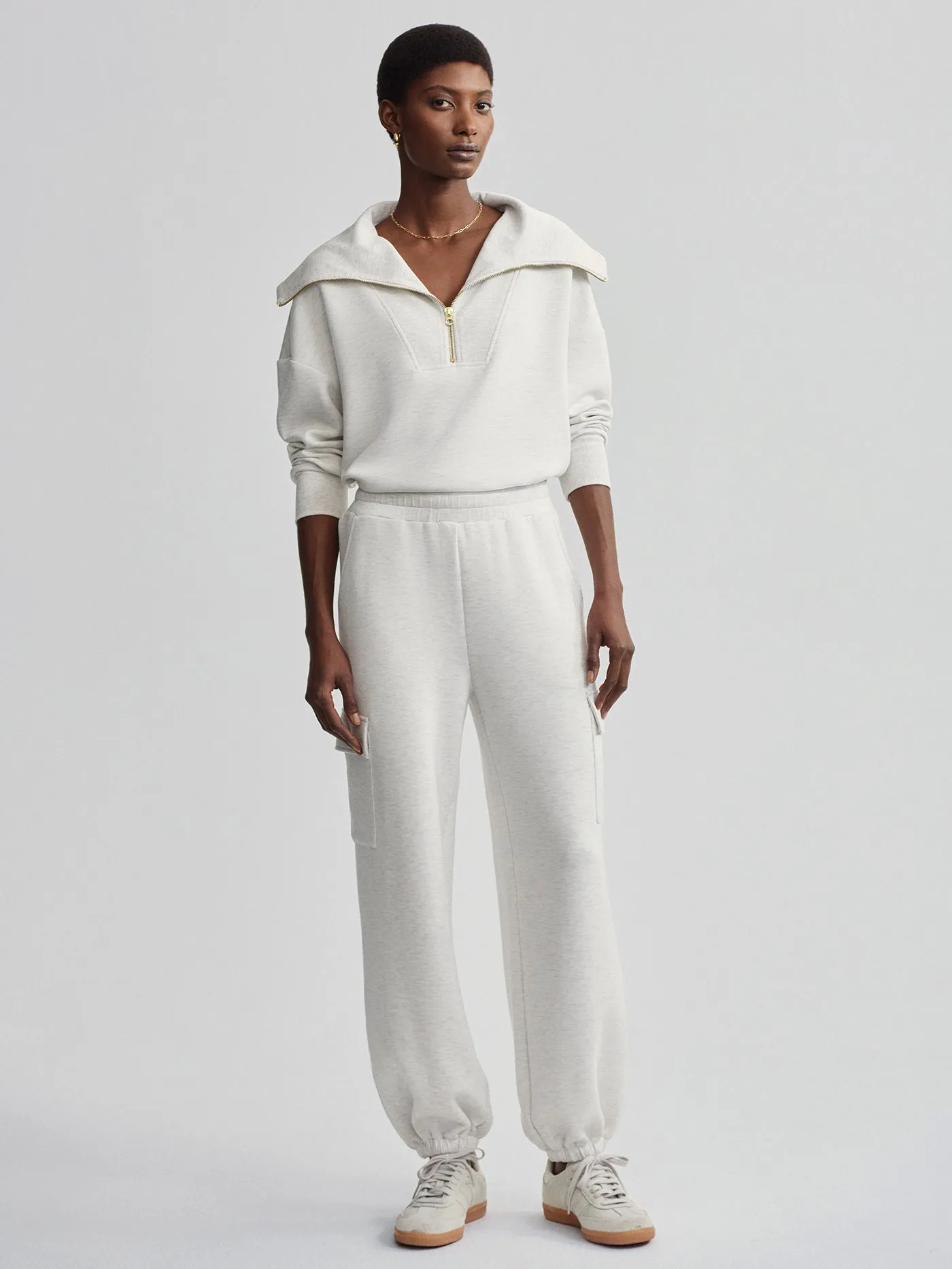 Varley Cargo Pant 27.5 - Ivory Marl