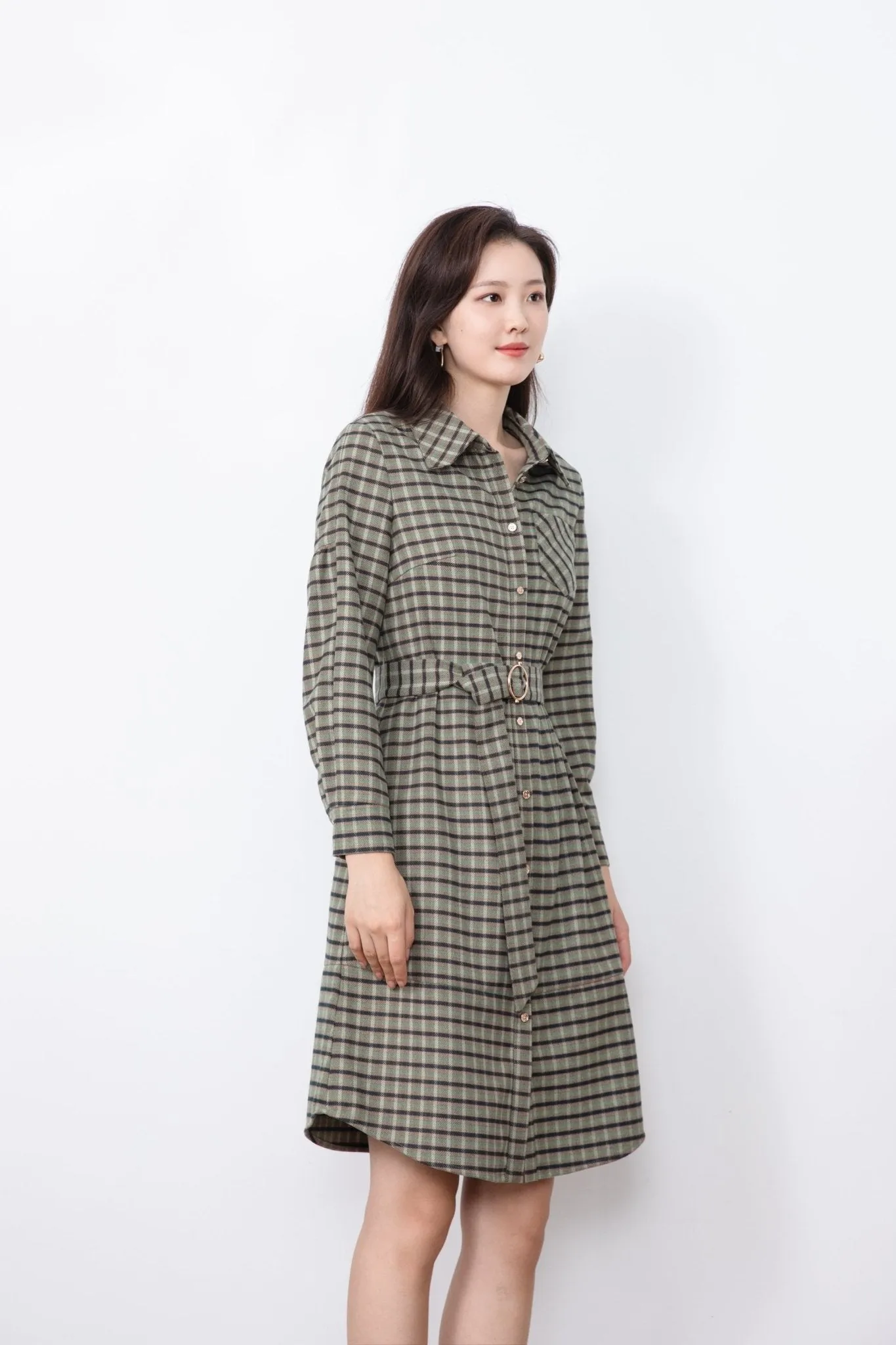 Vichy Check Shirt Dress
