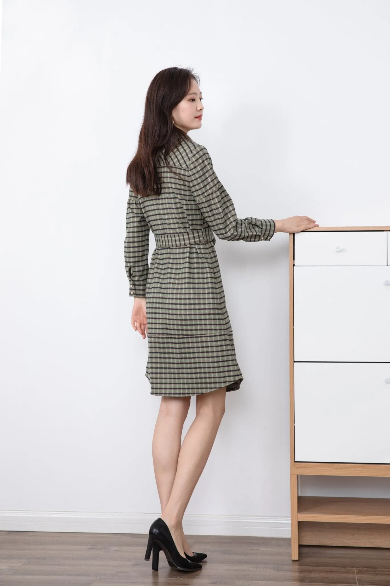 Vichy Check Shirt Dress