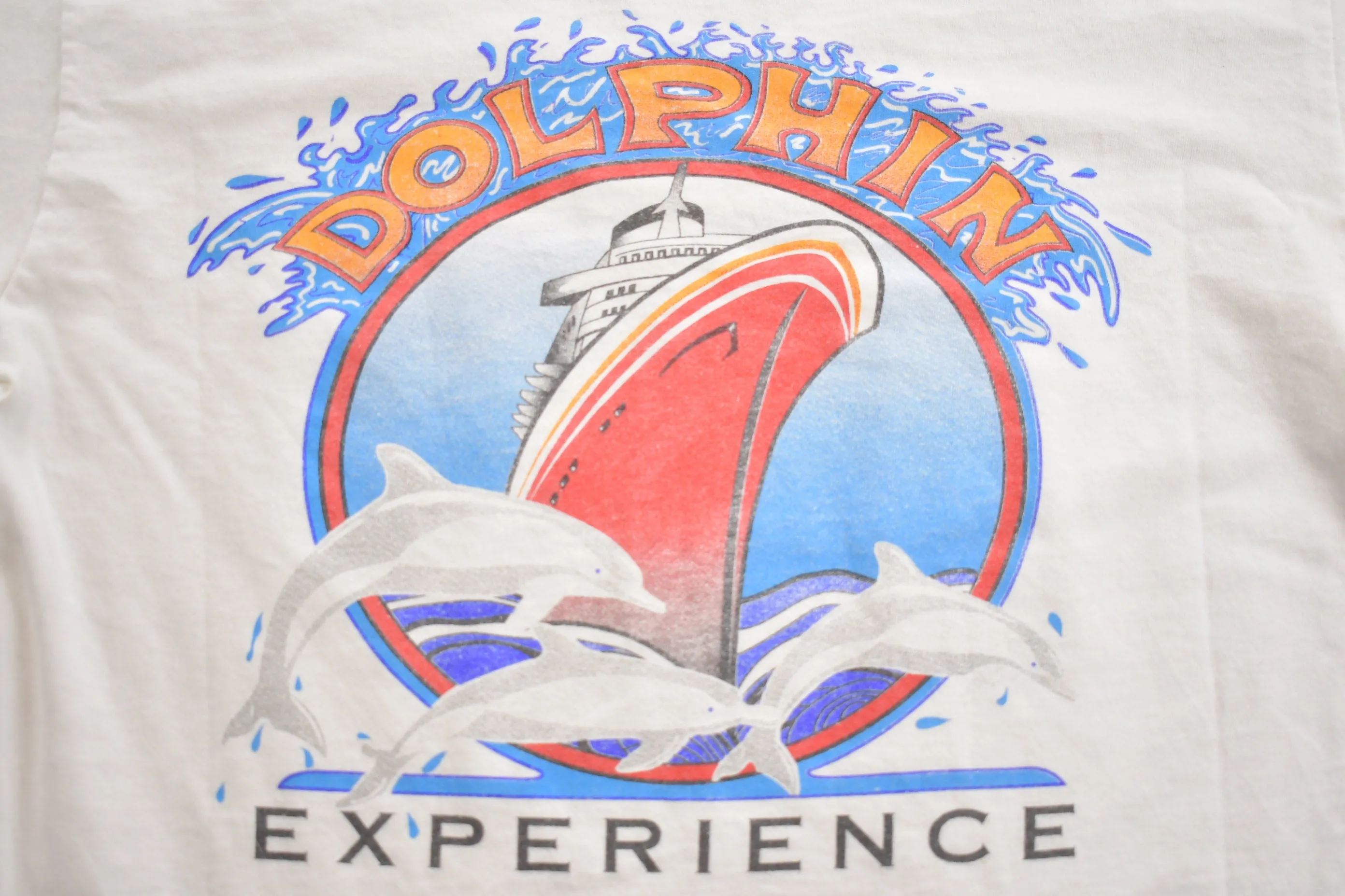 Vintage 1990s 'Big Red Boat' Cruise Line Souvenir T Shirt