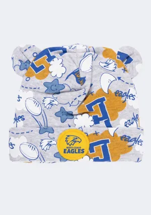 West Coast Eagles Baby Cloud Beanie