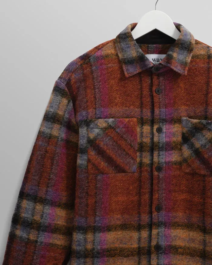 Whiting Overshirt Wool Blend | Multicolour Check