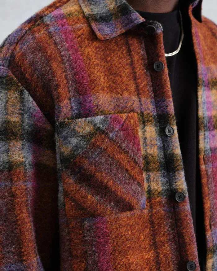 Whiting Overshirt Wool Blend | Multicolour Check