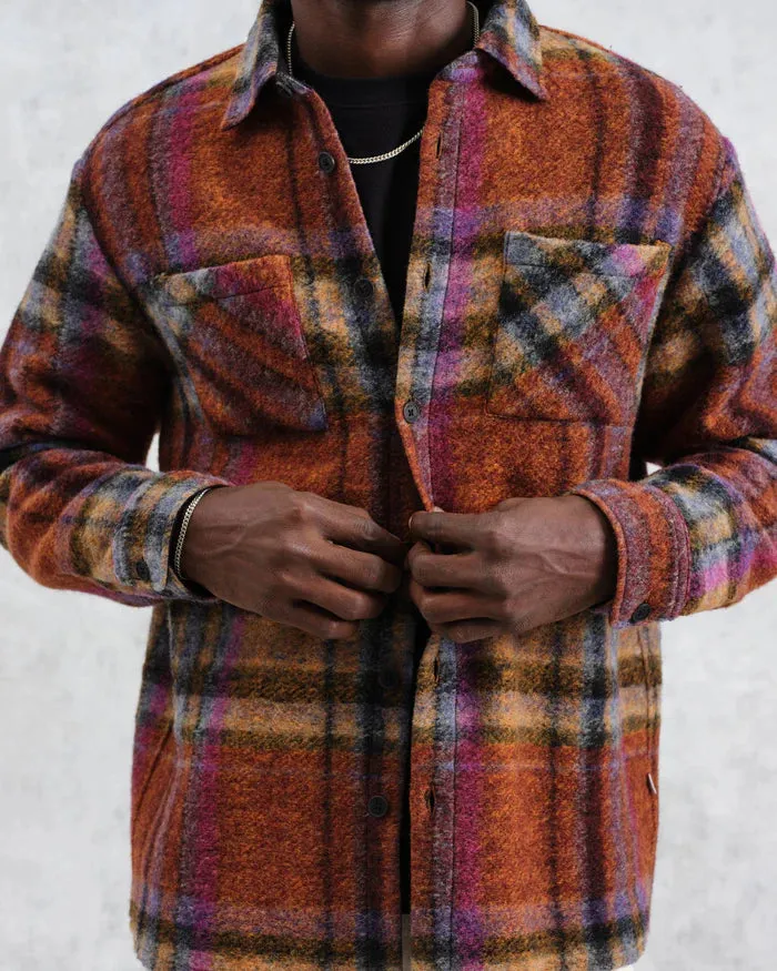 Whiting Overshirt Wool Blend | Multicolour Check
