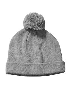 Zeta Mu Phi 2-Color Embroidered Knit Pom Beanie - Big Accessories BX028 - EMB