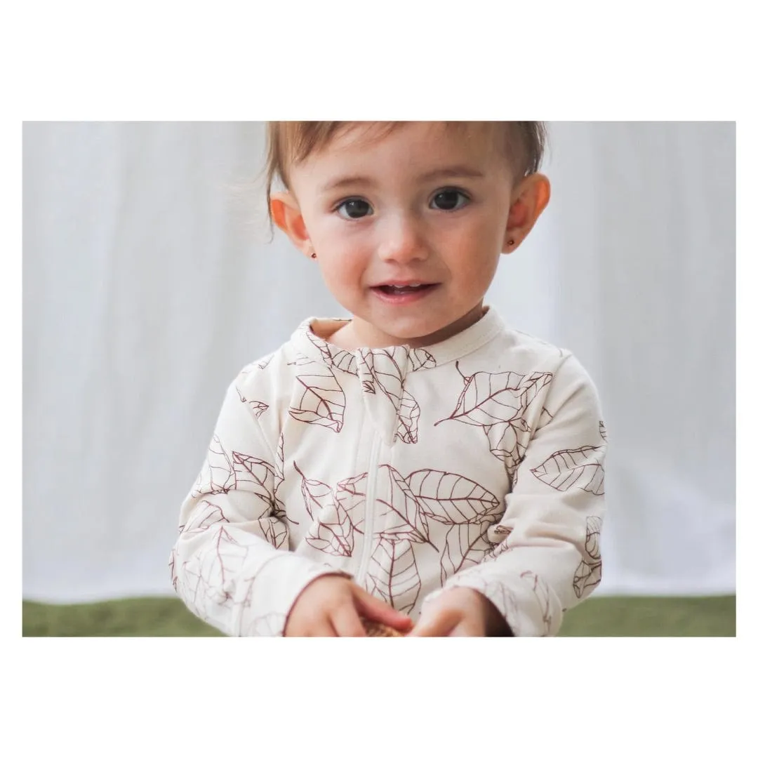 Zip Suit Long Sleeve - Leaves