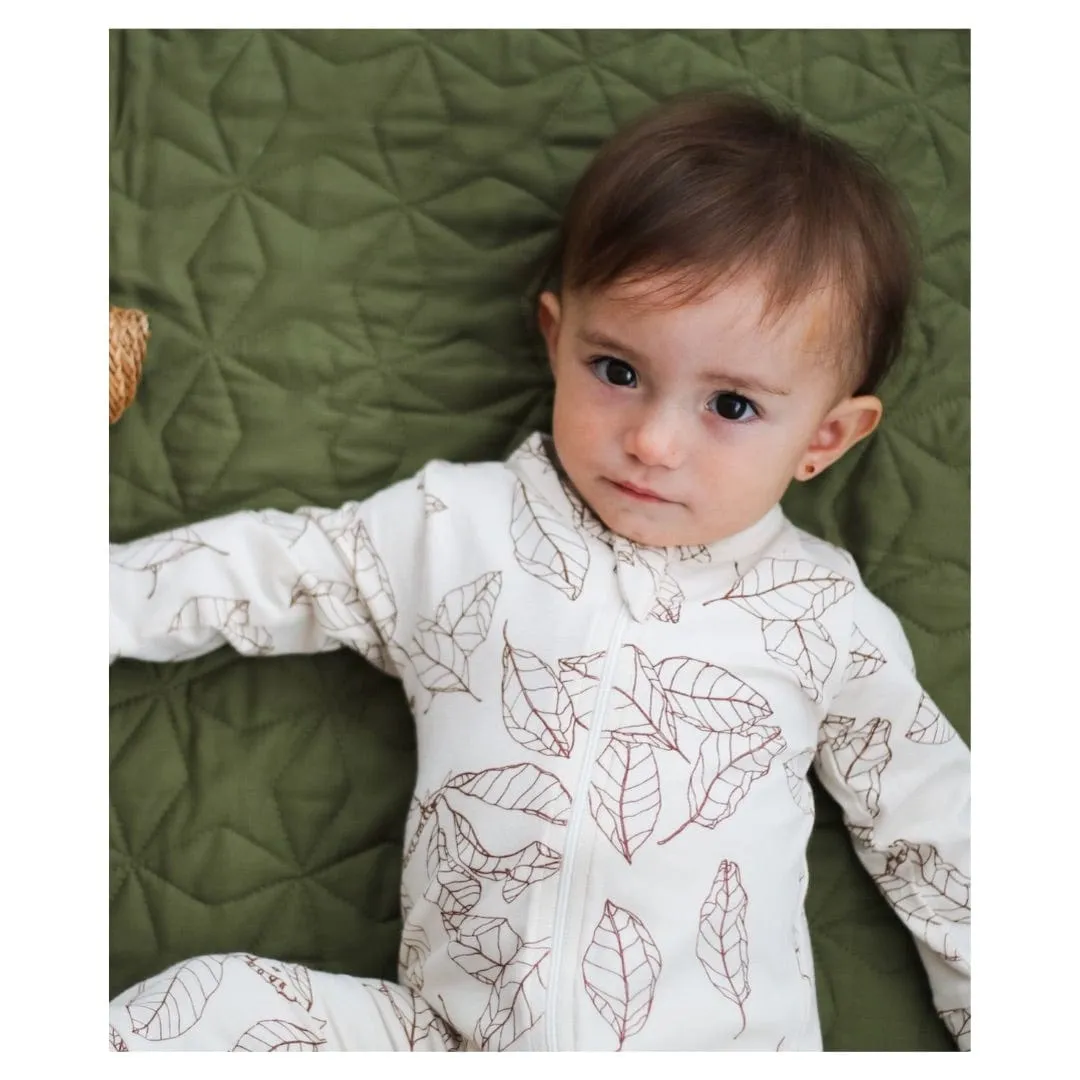 Zip Suit Long Sleeve - Leaves